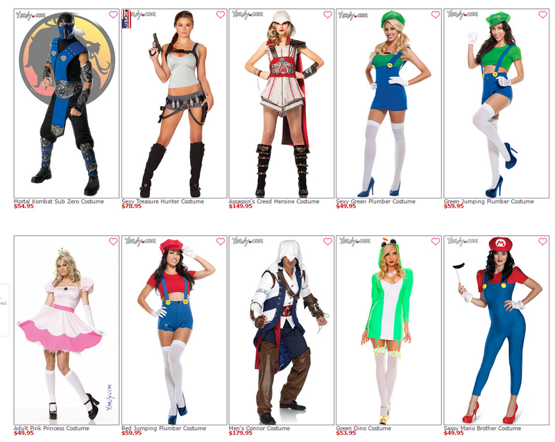Illustration for article titled Kotaku 'Shop Contest: Sexy Video Game Halloween Returns